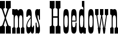 preview image of the HFF Xmas Hoedown font