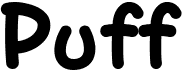 preview image of the HF Puff font