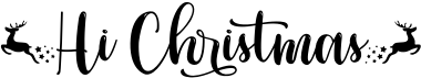 preview image of the Hi Christmas font
