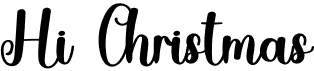 preview image of the Hi Christmas font