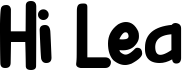 preview image of the Hi Lea font