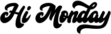 preview image of the Hi Monday font