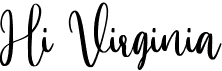 preview image of the Hi Virginia font