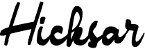 preview image of the Hicksar font
