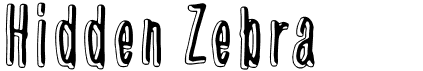 preview image of the Hidden Zebra font
