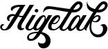 preview image of the Higelak font