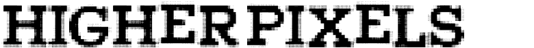 preview image of the Higher Pixels font