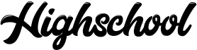 preview image of the Highschool font