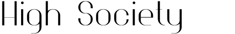preview image of the High Society font