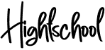 preview image of the Hightschool font