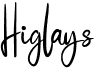 preview image of the Higlays font
