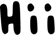 preview image of the Hii font