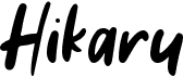 preview image of the Hikaru font