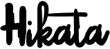preview image of the Hikata font