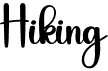 preview image of the Hiking font