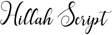 preview image of the Hillah Script font