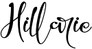 preview image of the Hillarie font