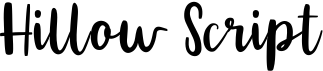 preview image of the Hillow Script font