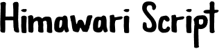 preview image of the Himawari Script font
