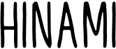 preview image of the Hinami font