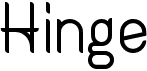 preview image of the Hinge font