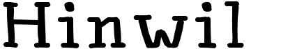 preview image of the Hinwil font