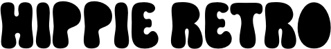 preview image of the Hippie Retro font