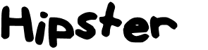 preview image of the Hipster font