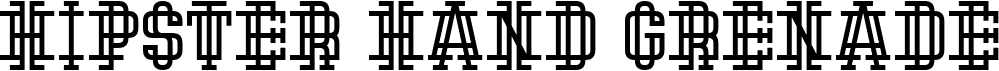 preview image of the Hipster Hand Grenade font