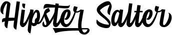 preview image of the Hipster Salter font