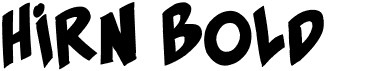 preview image of the Hirn Bold font