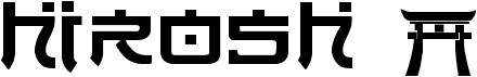 preview image of the Hirosh font