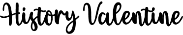 preview image of the History Valentine font