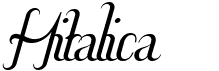 preview image of the Hitalica font