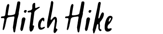 preview image of the Hitch Hike font