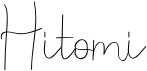 preview image of the Hitomi font