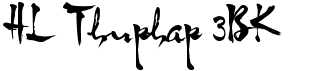 preview image of the HL Thuphap 3BK font