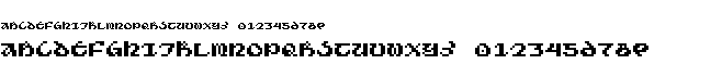 preview image of the Ho8Bit font
