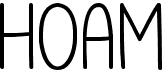 preview image of the Hoam font