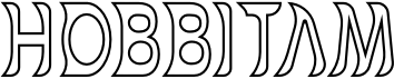 preview image of the Hobbitam font