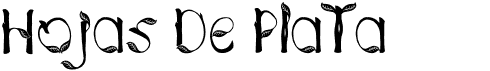 preview image of the Hojas de plata font