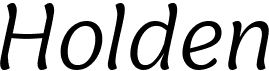 preview image of the Holden font