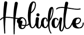 preview image of the Holidate font
