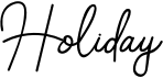 preview image of the Holiday font