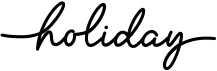 preview image of the Holiday font