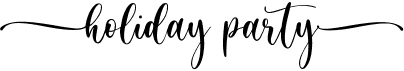 preview image of the Holiday Party font