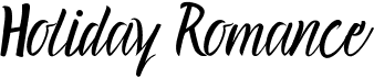 preview image of the Holiday Romance font