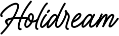 preview image of the Holidream font