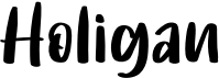 preview image of the Holigan font