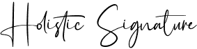 preview image of the Holistic Signature font